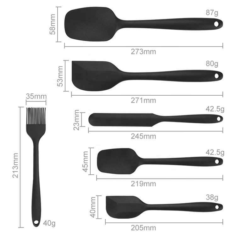 Baking Tools Home Versatile Heat Resistant Silicon Spatula Set Detail 1