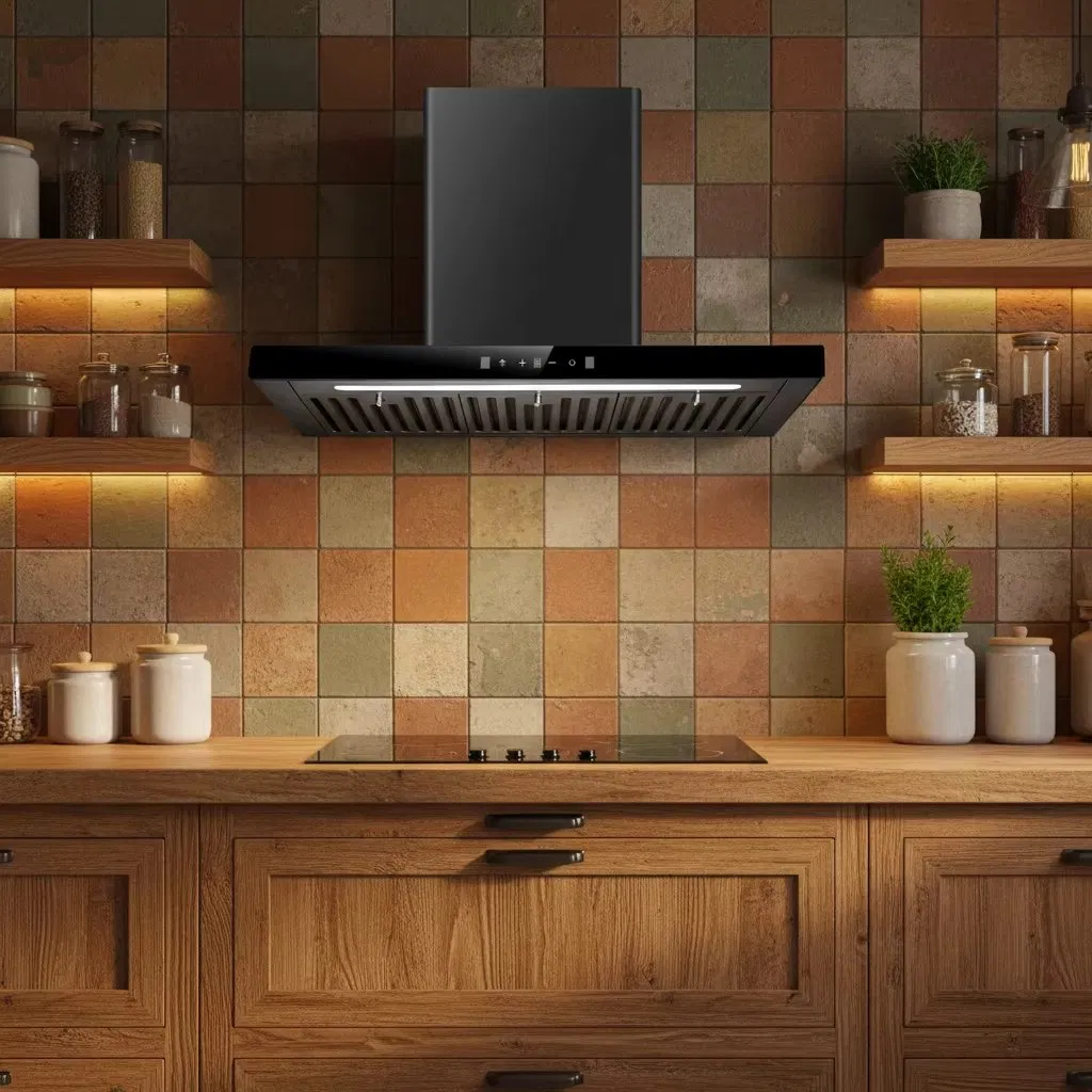 Customize Logo Service Household Downdraft Built-in Smart Kitchen Range Hood