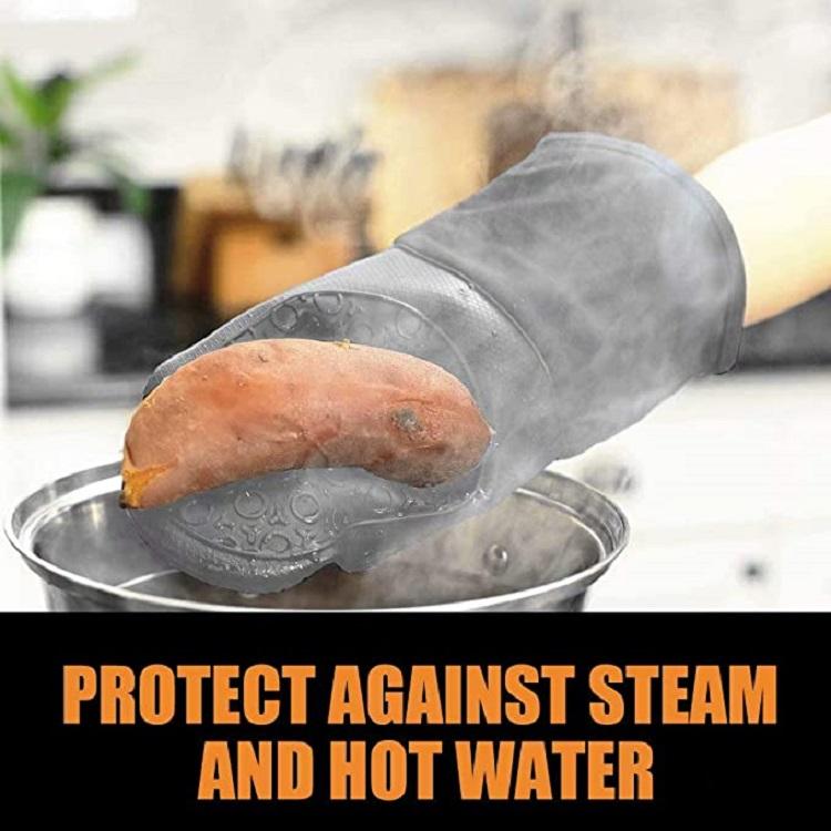Heat Resistant 7PCS Set Silicone Oven Mitts Mini Pinch Mitts Hot Pads Potholders Trivet Mats Basting Brush for Baking Cooking