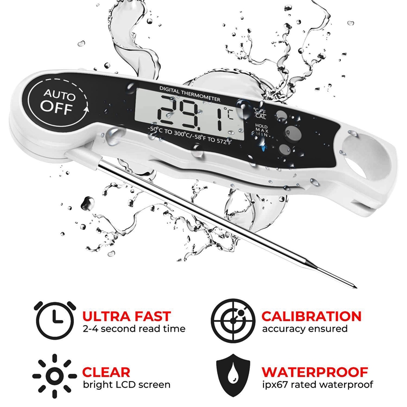 Top Seller Folding Probe Instant Read Thermometer Kitchen Milk Candy Grill Barbecue Food BBQ Cooking Digital Meat Thermometer