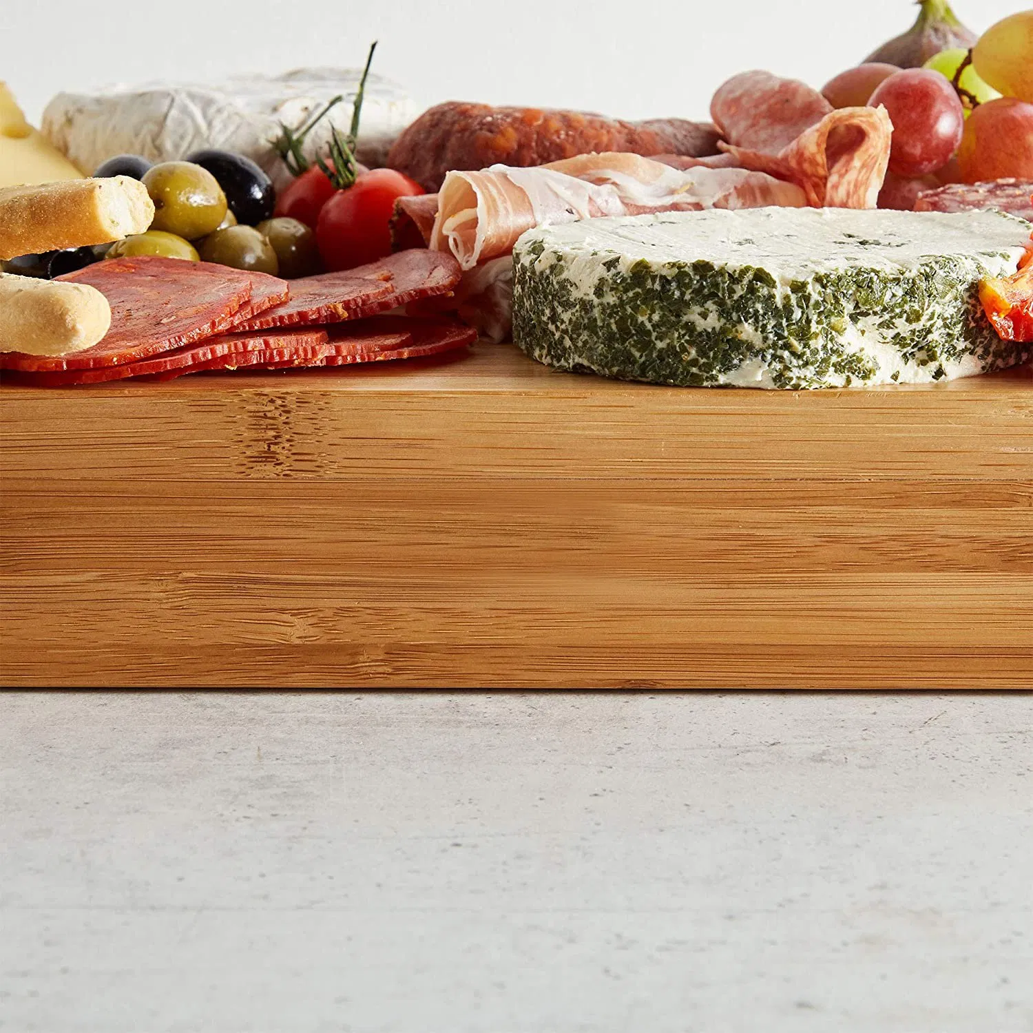 Cheese Cutting Board Bamboo Chopping Block Cheese Board with Knife Set