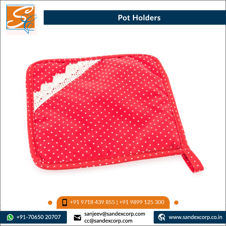 Kitchen Usage 135-300 Gsm Trivets Place Mats Oven Mitts Recycled Cotton Pot Holders From Top Listed Indian Supplier.