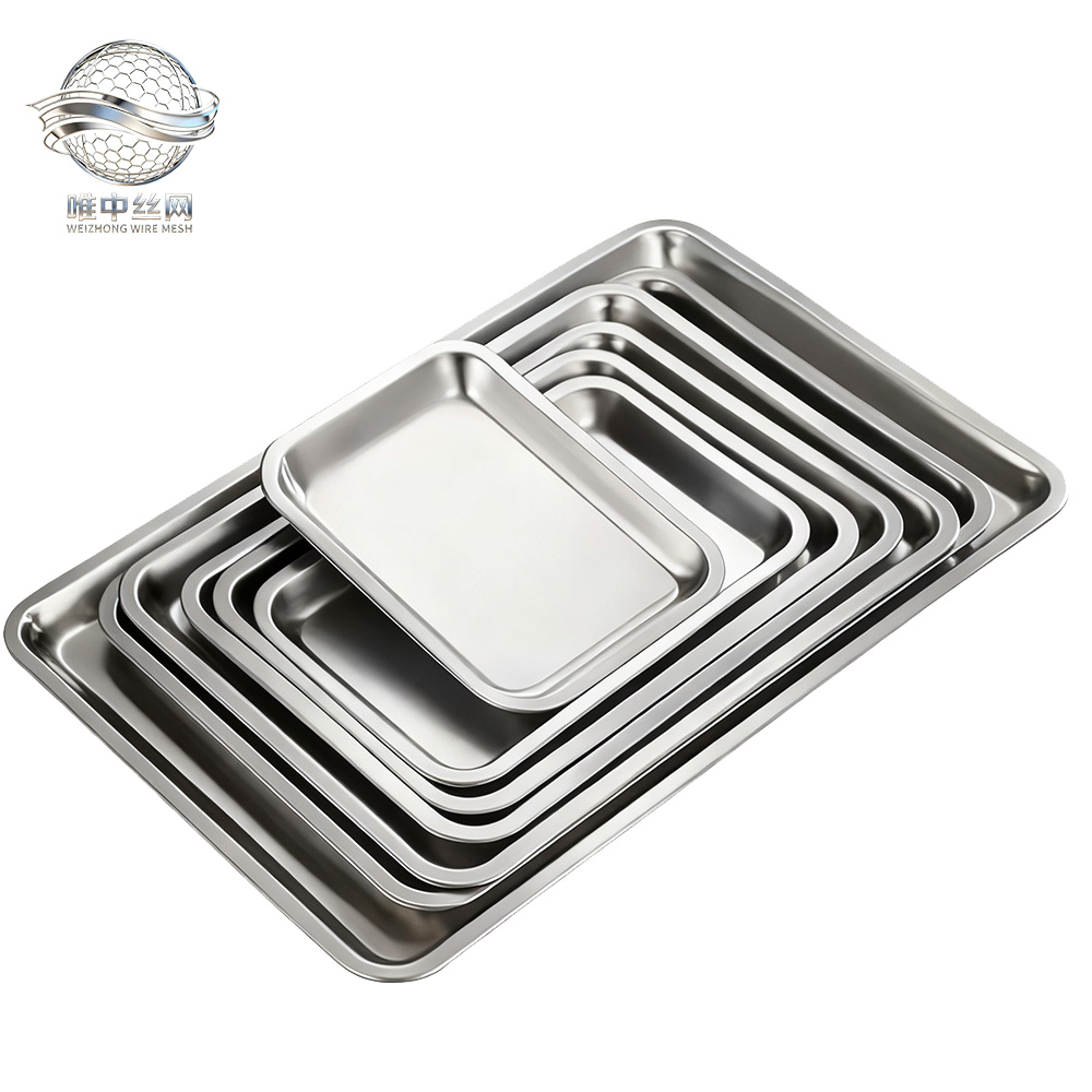 Food Grade Aluminum &amp; Stainless Steel 304 Baking Sheet Pan - Non-Porous for Commercial &amp; Home Kitchen Use