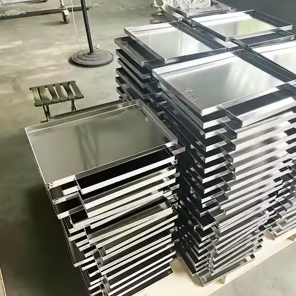 Commercial 60*40 Food Grade Aluminum Oven Baking Tray Double Edge Drying Pan Baking Sheet Double-Edge Oven Baking Dish Cake Pan