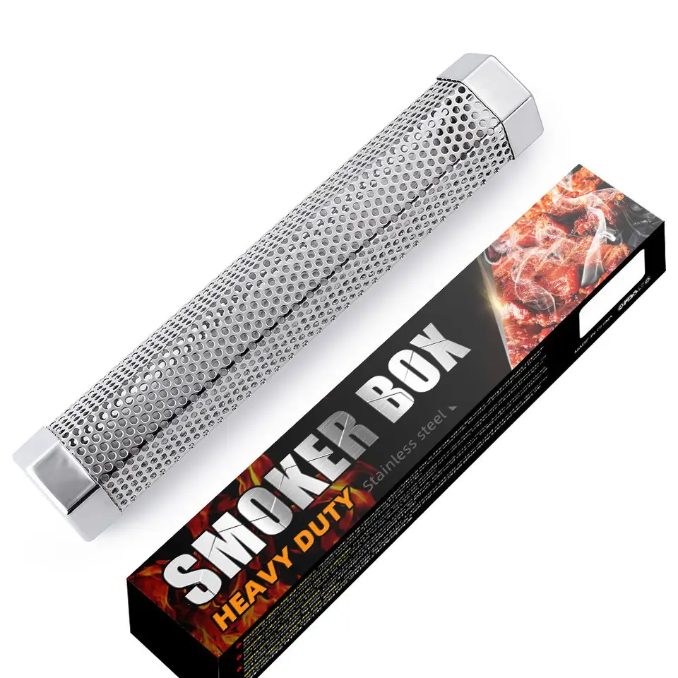 Provide Sample Pellet Smoker Tube 12 Inches Stainless Steel Portable BBQ Wood Pellets Smoker Tube