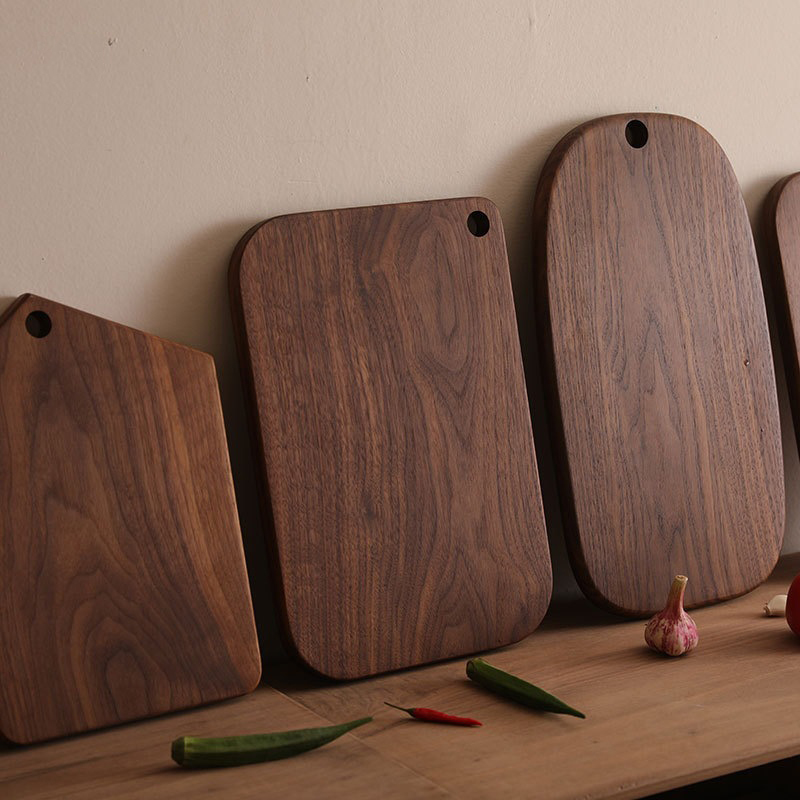 Factory Direct Hot Selling Custom Black Walnut Wood Cutting Board Charcuterie Chopping Slicing Butcher Board