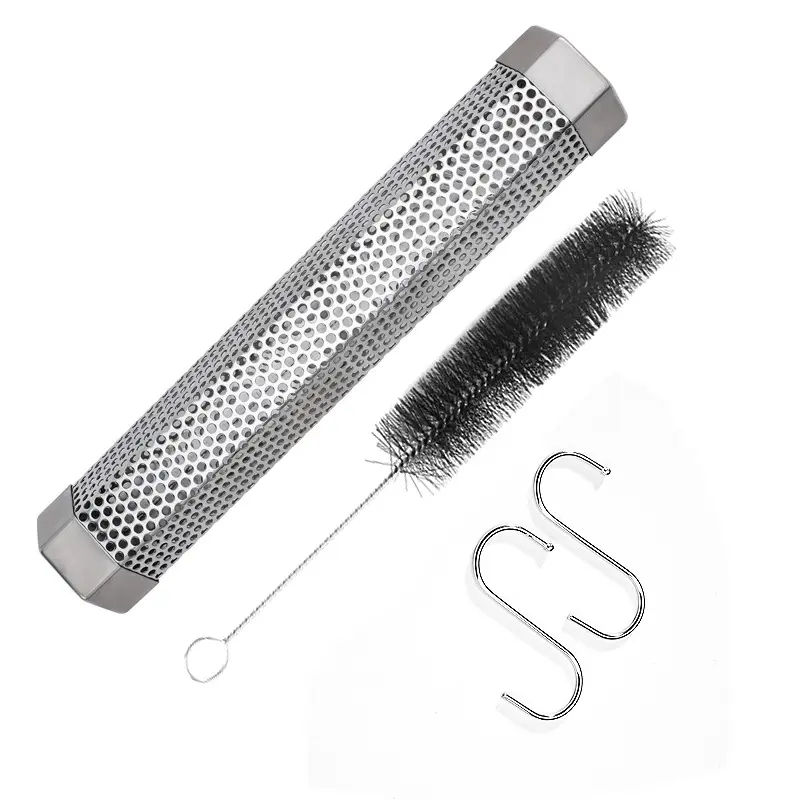 Provide Sample Pellet Smoker Tube 12 Inches Stainless Steel Portable BBQ Wood Pellets Smoker Tube