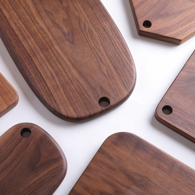 Factory Direct Hot Selling Custom Black Walnut Wood Cutting Board Charcuterie Chopping Slicing Butcher Board