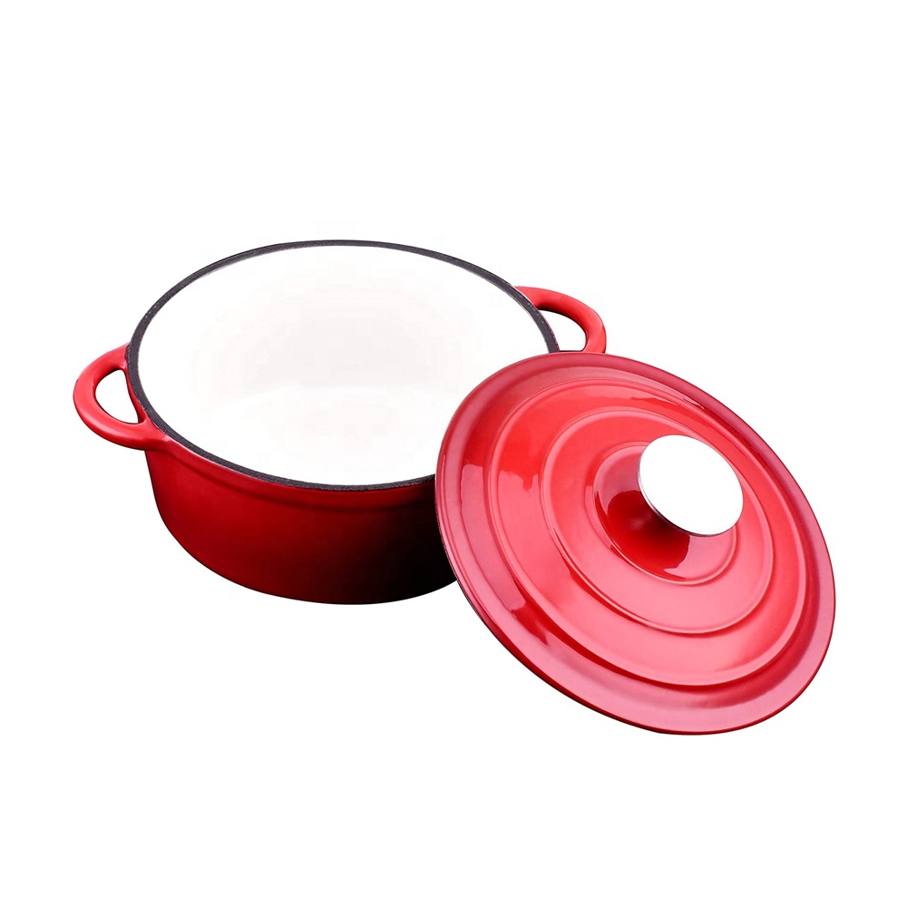 Hot Enamel Cast Iron Casserole and Skillet 4pcs Cookware Set