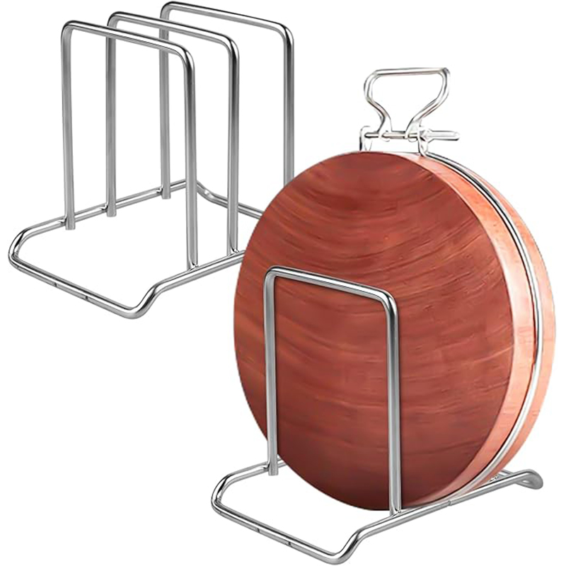 Clever Kitchen Butcher Vertical Chef Cutting Board Pot Lid Holder Knife Chopping Block Cutting Board Storage