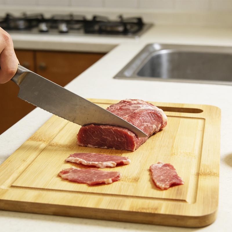 High Quality Natural Material Low MOQ Factory Price Eco Friendly Double Sided Bamboo Cutting Chopping Board