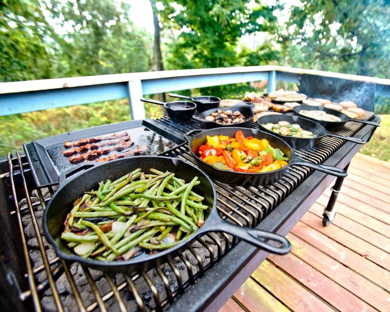High Quality 10inch Pre-Seansoned Cast Iron Skillet Frying Pan for Outdoor Cooking and Outdoor BBQ