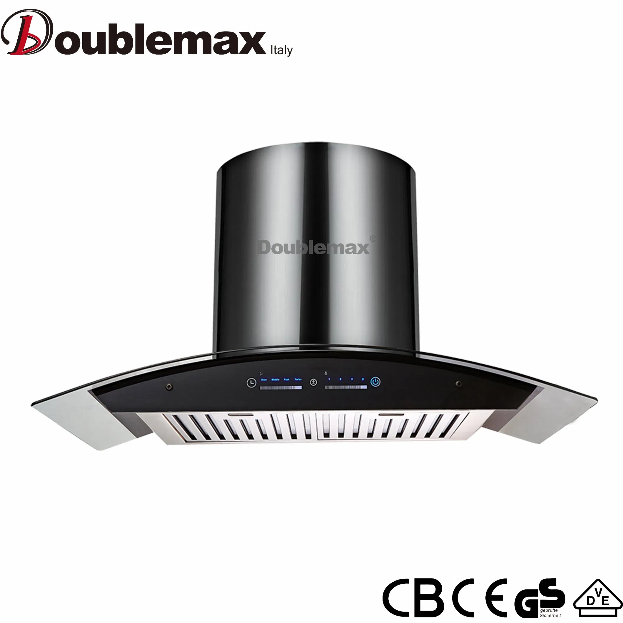 900mm Cruve Glass with Voice Control Smart Function Ai Wall Mount Range Hood