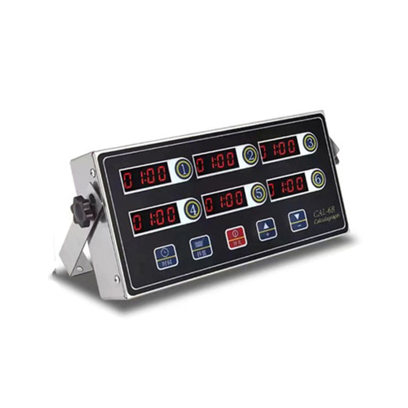 Adjustable Loud Alarm Cooking Reminder, Commercial 4 Channels Digital Kitchen Timer, Stainless Steel Calculagraph Timer
