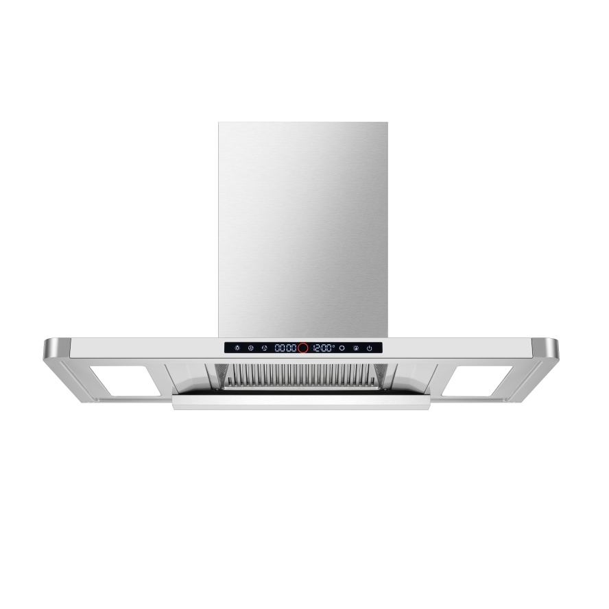 Spot Goods Digital Steel Intelligent Vented Range Cooker Hood for Smoke Extraction