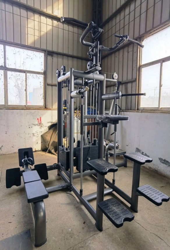 Commercial 5 Stations Multi Gym Crossover &amp; Cable Jungle Group Training