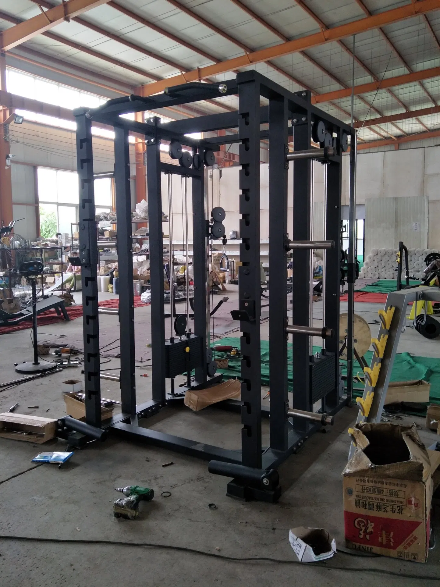 Multi Functional Smith Machine Cable Crossover for Gym