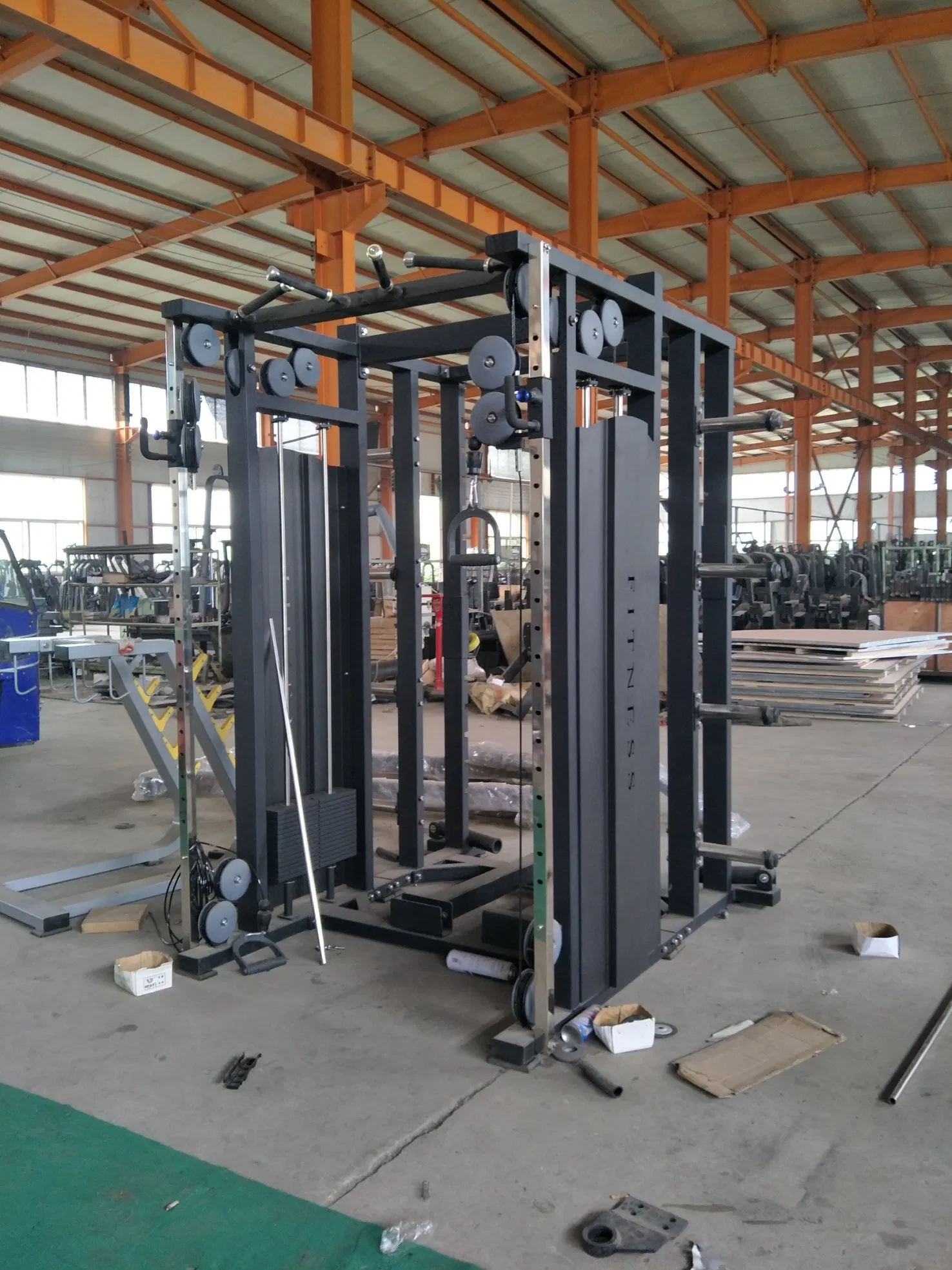 Multi Functional Smith Machine Cable Crossover for Gym