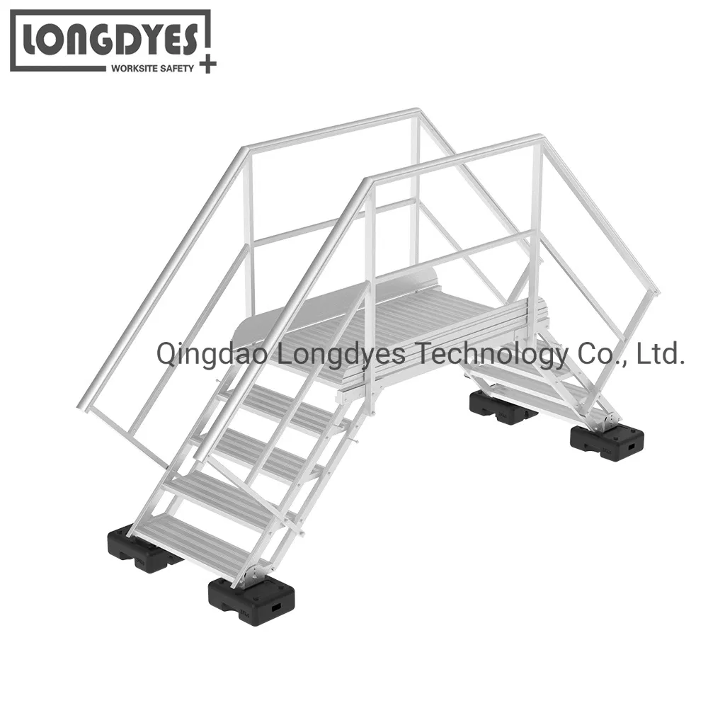 Crossovers with Platform for Access Across Cable Trays and Ducts