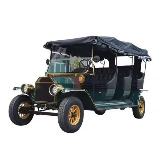 2025 2024 New 5 Seater Classic Electric Vintage Car Operated Classic Electric Sightseeing Car/Bus