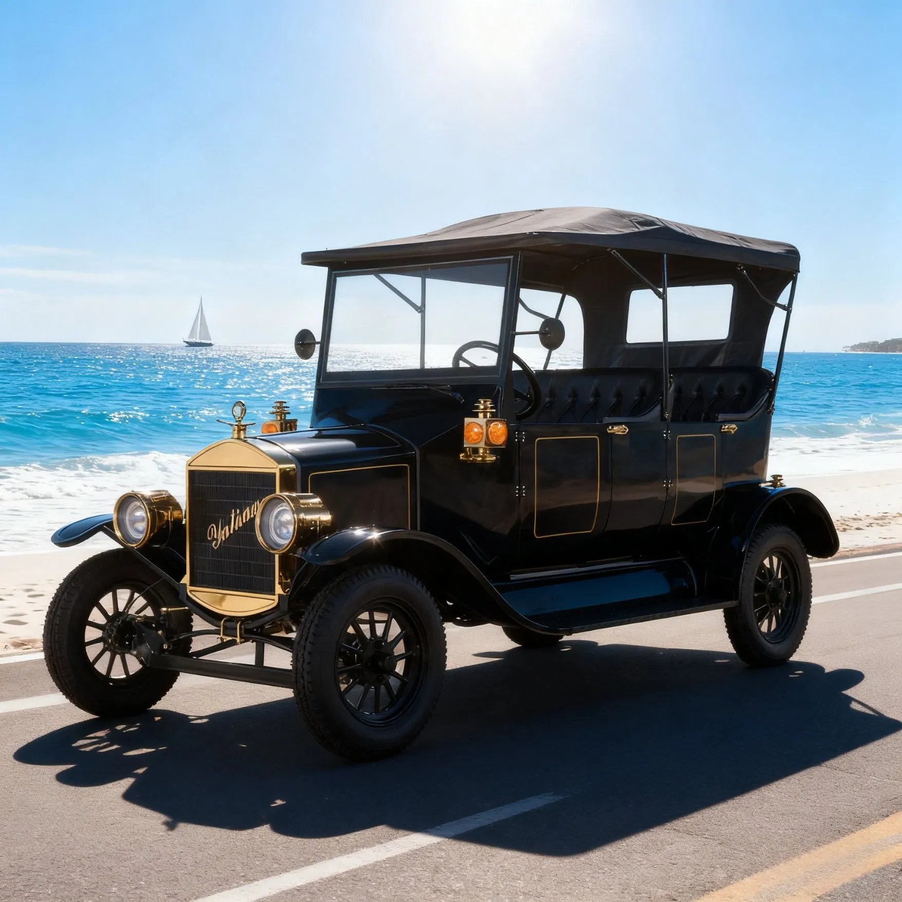 Yatian Model T Classic Electric Vintage Car with Doors