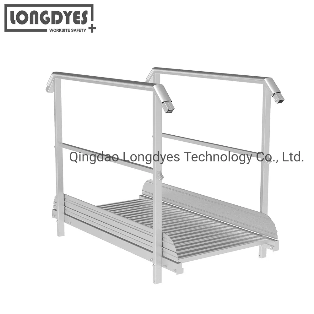 Crossovers with Platform for Access Across Cable Trays and Ducts