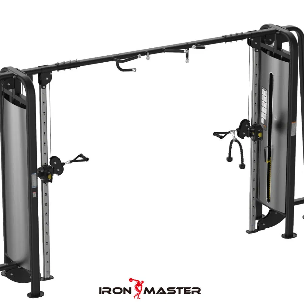 PT50&amp; Times; 100 Steel Cable Crossover for Full-Body Training - 426&amp; Times; 77cm Footprint