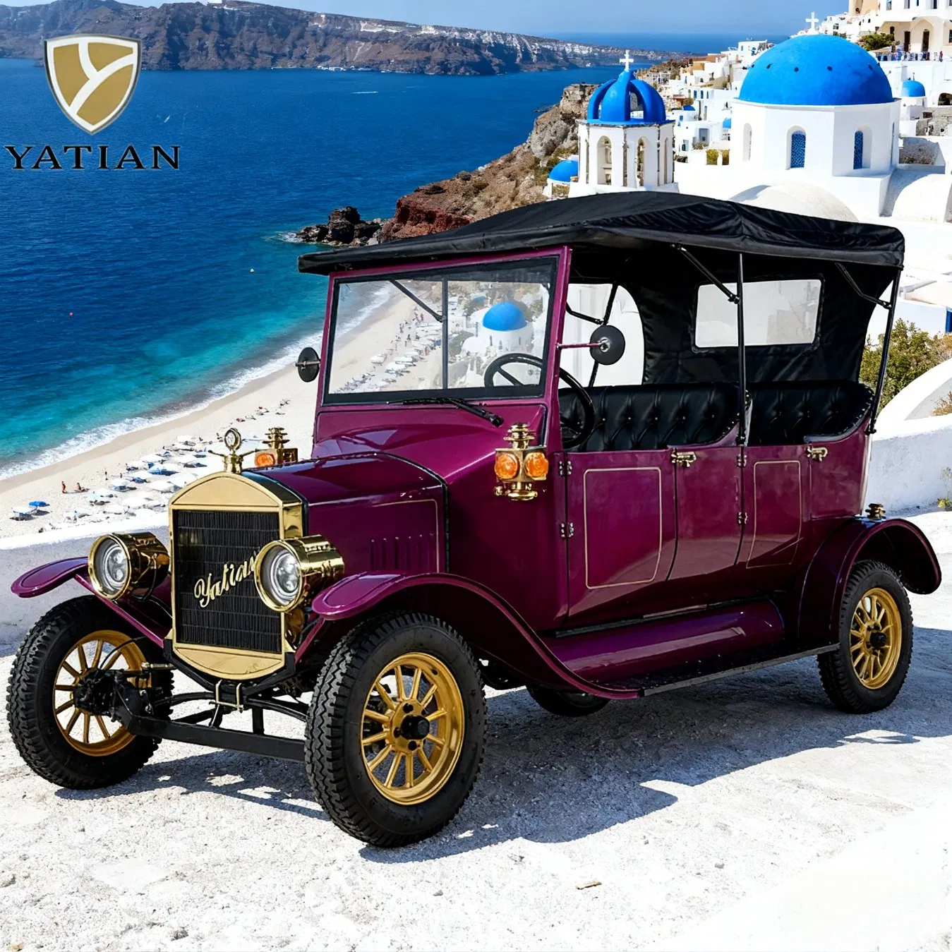 Yatian Model T Classic Electric Vintage Car with Doors