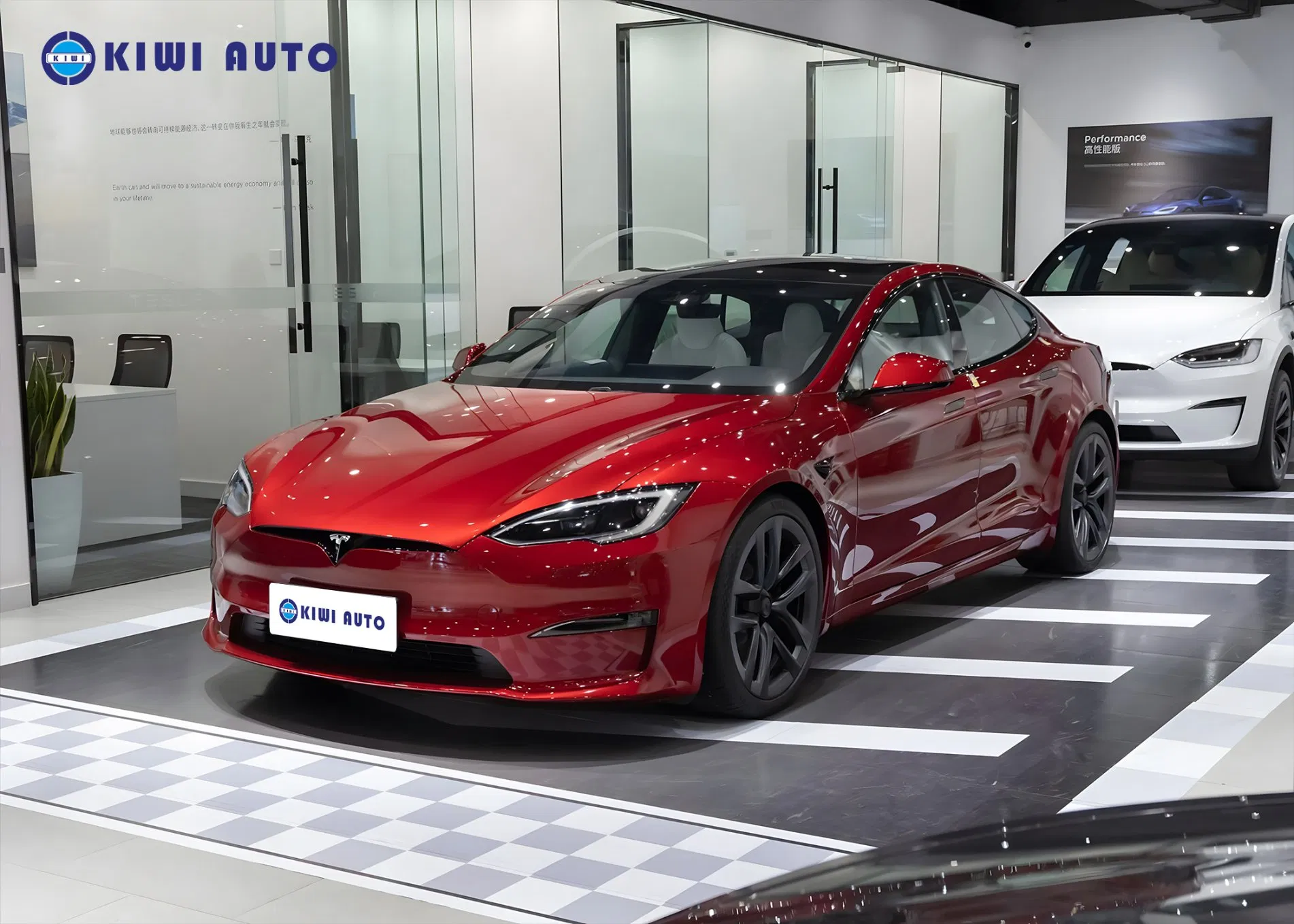 in Stock Used Tesla Purt Electric Vehicle Model S Three-Motor All-Wheel 5-Door 5-Seats Hatchback