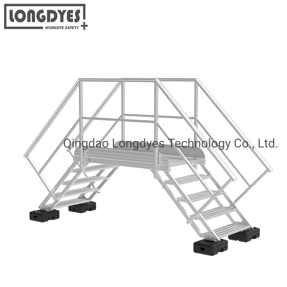 Crossovers with Platform for Access Across Cable Trays and Ducts