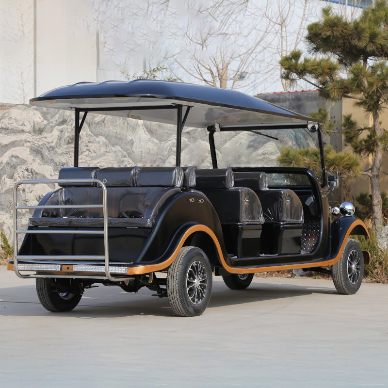 8 Seater Electric Sightseeing Bus Golf Carts Classic Old Vintage Electric Car