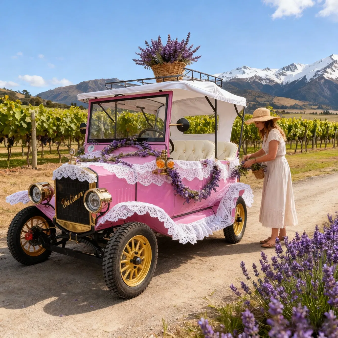 Yatian Model T Classic Electric Vintage Car with Doors