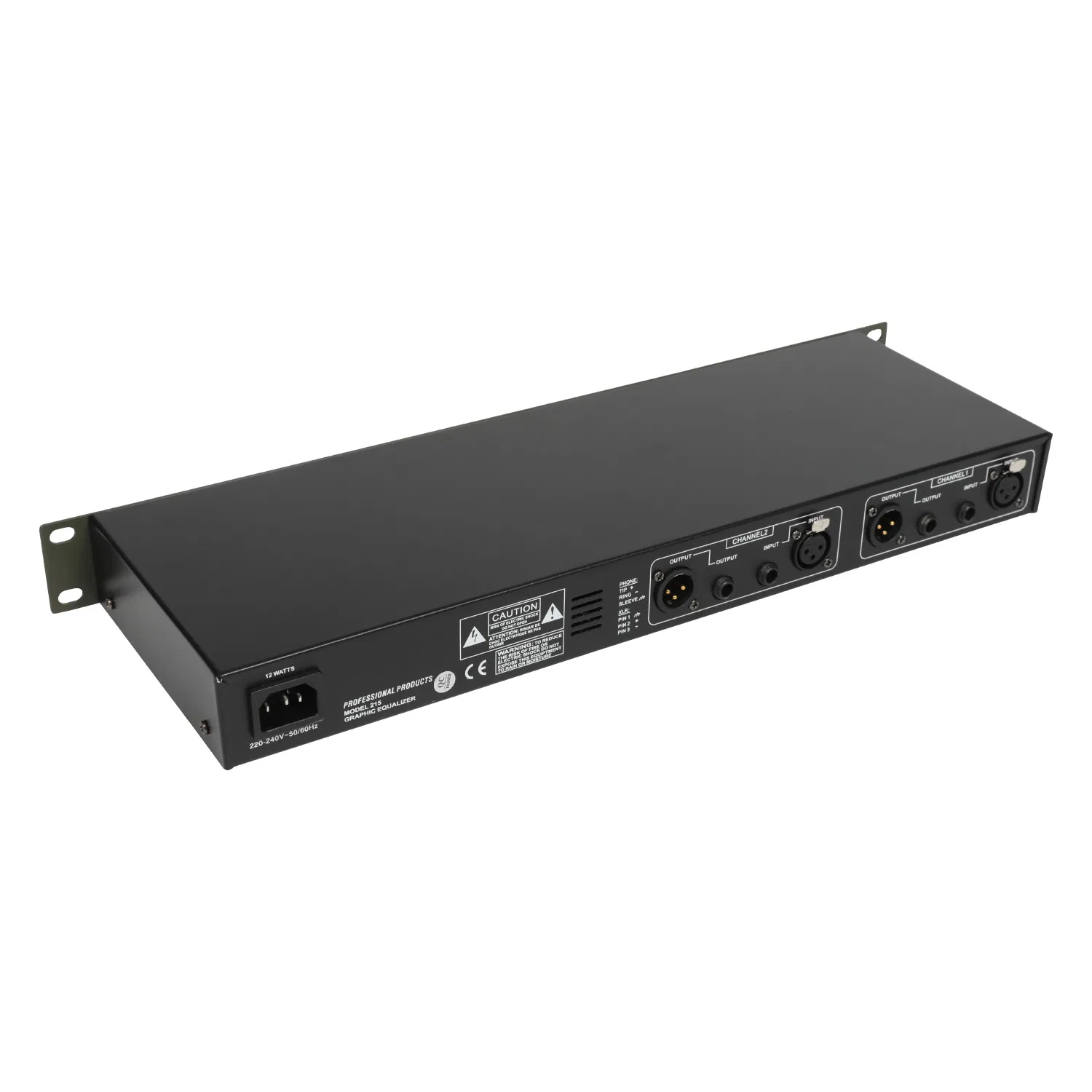 High Speaker Crossovers 2-Channel 3-Way Professional Audio Power Amplifier
