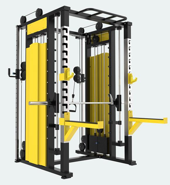 Commercial Home Gym Multi Functional Power Crossover with Smith Squat