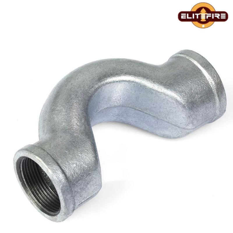 FM UL Malleable Iron Galvanized Beaded Crossover Fitting