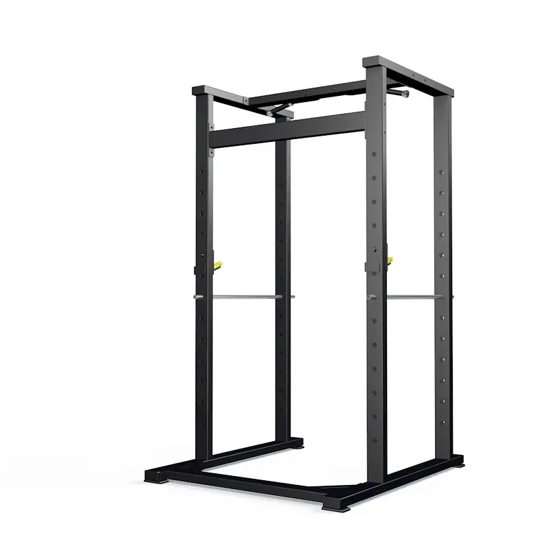 Commercial Power Cage with Cable Crossover System &amp; Weightlifting Attachments for Home Gym
