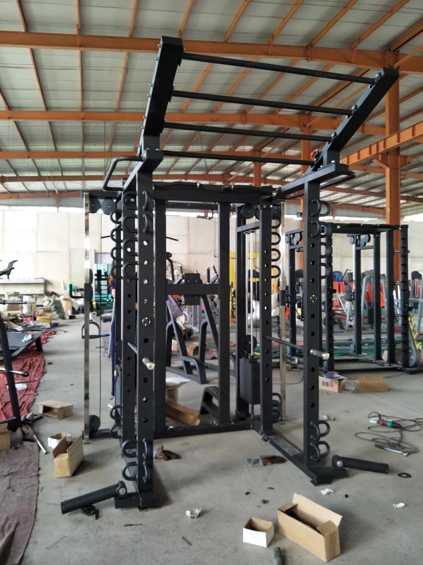 Multi Functional Smith Machine Cable Crossover for Gym