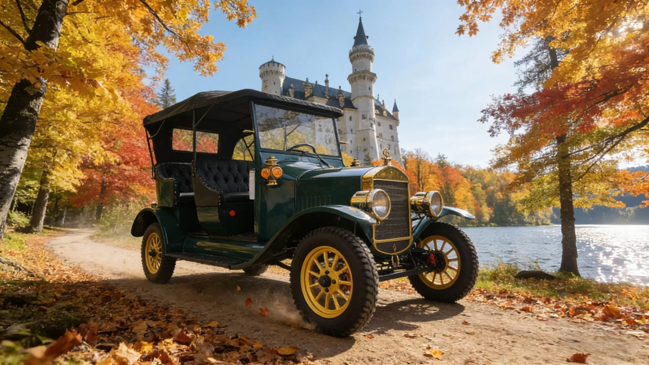 Model T Style Vintage Low-Speed Electric Car Golf Course &amp; Resort Shuttle