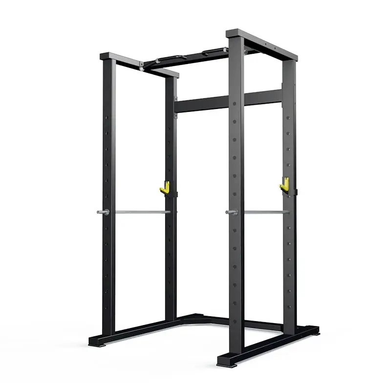 Commercial Power Cage with Cable Crossover System &amp; Weightlifting Attachments for Home Gym