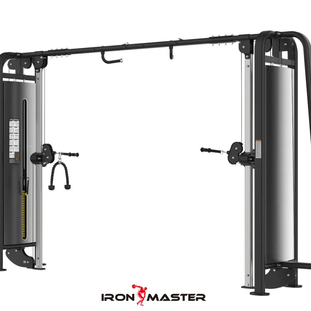 PT50&amp; Times; 100 Steel Cable Crossover for Full-Body Training - 426&amp; Times; 77cm Footprint