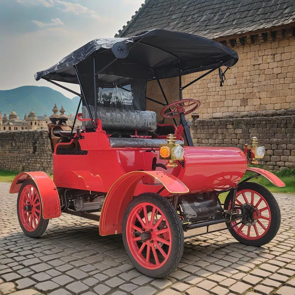 Replica Vintage Electric Car 1903 Style 4 Seater Classic Tourist Sightseeing Vehicle