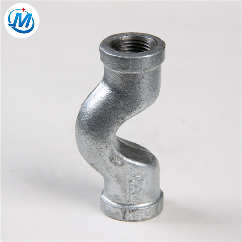 Pipe Fitting Hot Dipped Galvanized Fire Protection Equal Female BS Thread Banded Crossover