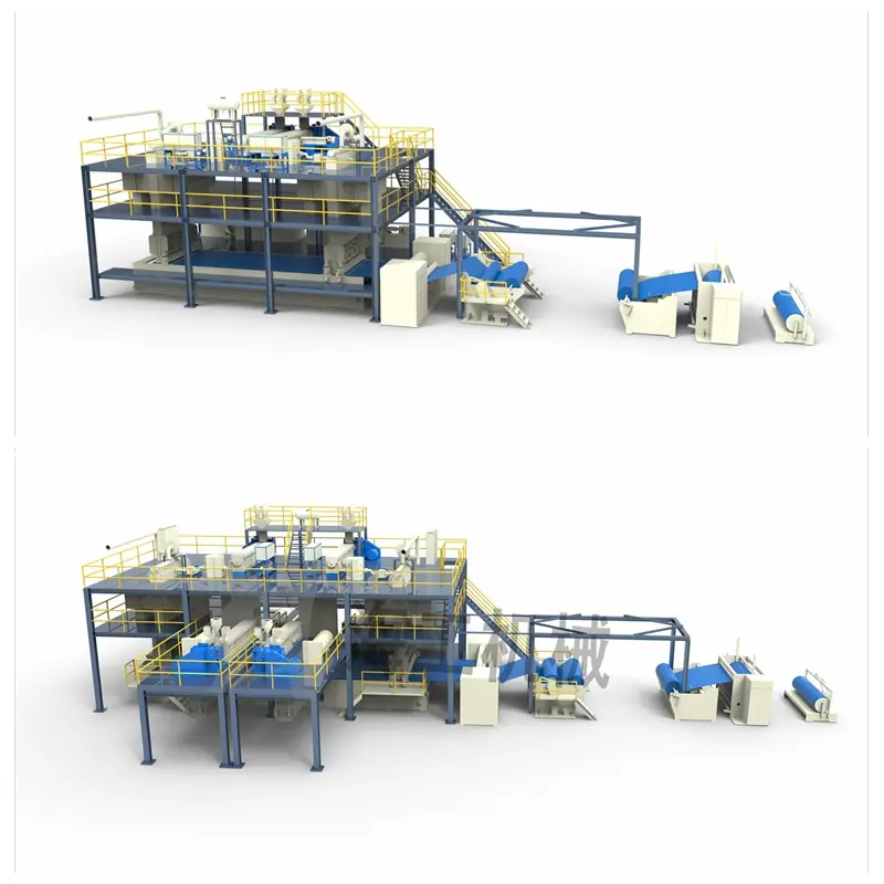 China HG-SMMS/SSMS PP Spunbond and Meltblwon Nonwoven Fabric Production Machine Supplier, Suppliers