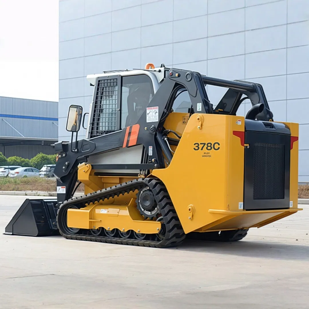 Chinese Supplier Earth-Moving Machinery 378c Skid Steer 998 Kg Compact Steer Skid Track Loader