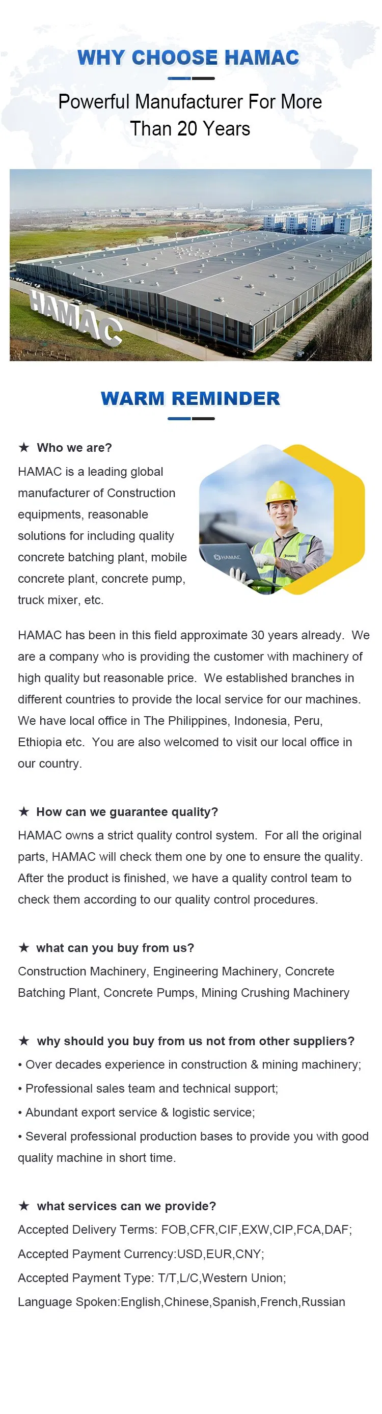 Full Specification Chart