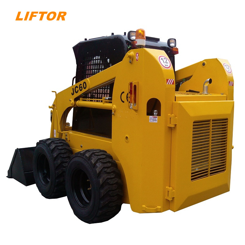 CE ISO EPA Liftor New Mini 50HP 65HP 75HP 85HP 500kg-1200kg Skid Steer Loader Micro Wheel and Track Steer Skid Loader with Attachment Parts Price for Sale