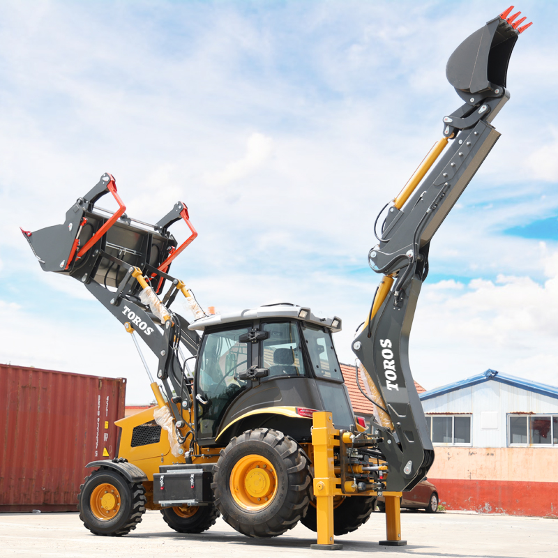 China Factory EPA Engine Wheel Loader Mini Backhoe Excavator Loader Engineering-Construction