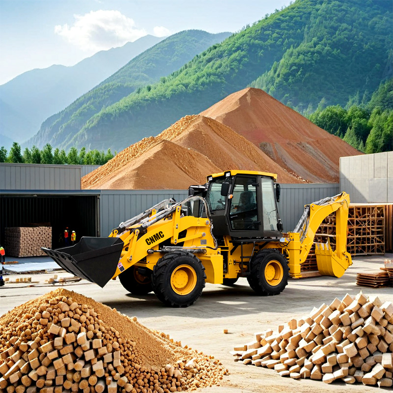 China Factory Front End Skid Steer 4X4 Wheel Backhoe Loader Price Mini Backhoe Loaders with CE EPA Euro5 Engine for Sale