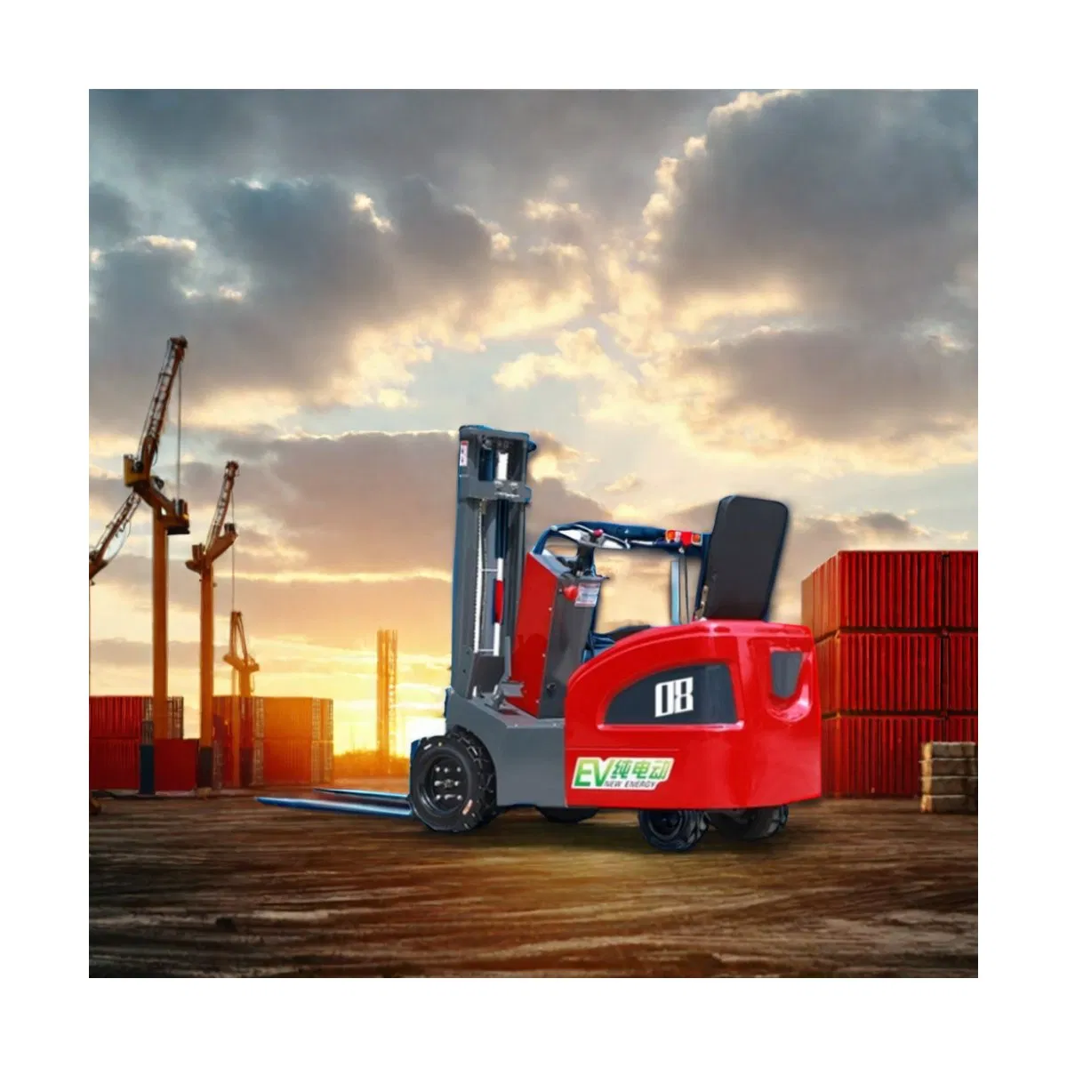 Reliable CE Certified Forklift: 1t 1.5t 2t 3t 3.5t 4t 4.5t 5t Multiple Power Options, Ideal for Warehouse Management Rough Terrain Forklift
