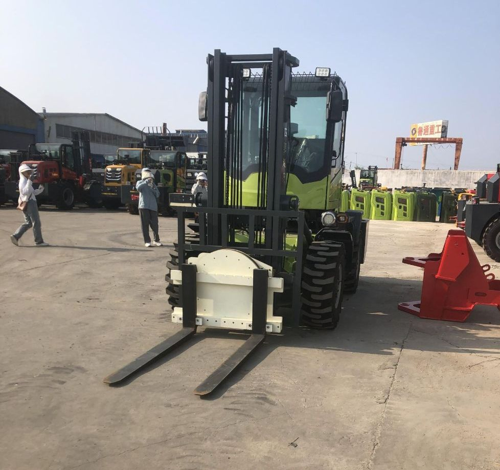 Outdoor off-Road Forklift All Terrain Fork Lift Truck Articulated Rough Terrain